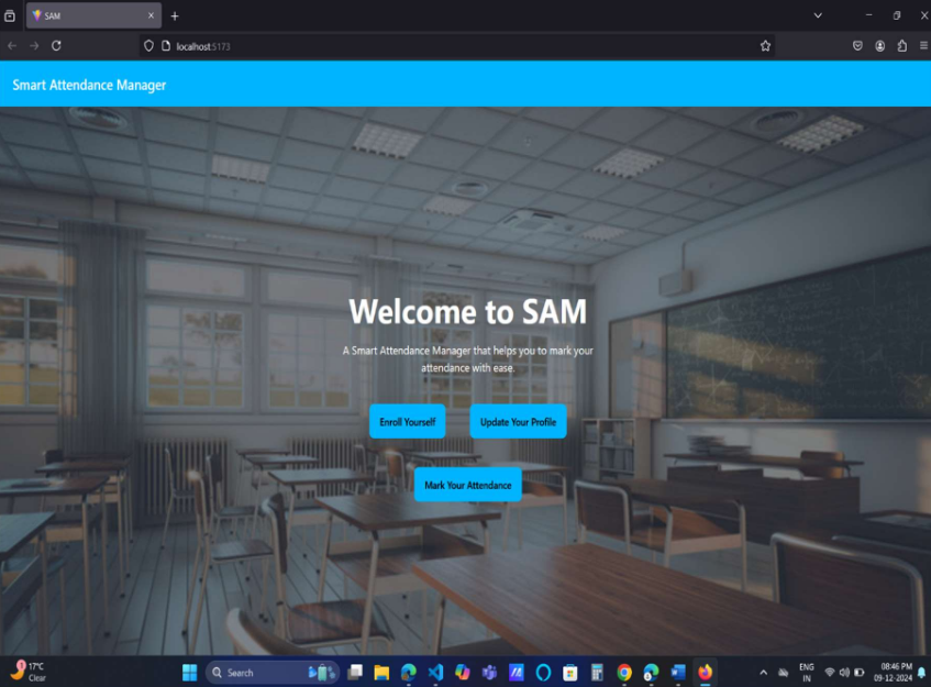 Attendance System Screenshot 1
