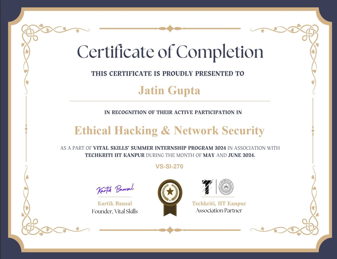 Internship Certificate 1